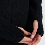 flīsa jaka fleece deep black 4f waw25tflef328 20s 4