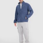 flīsa jaka fleece denim 4f waw25tflem357 32s