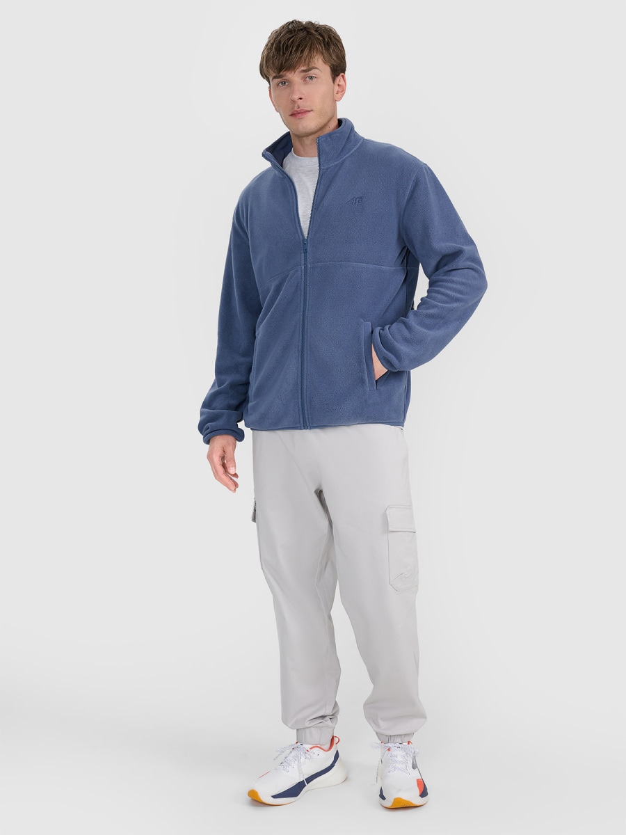 flīsa jaka fleece denim 4f waw25tflem357 32s