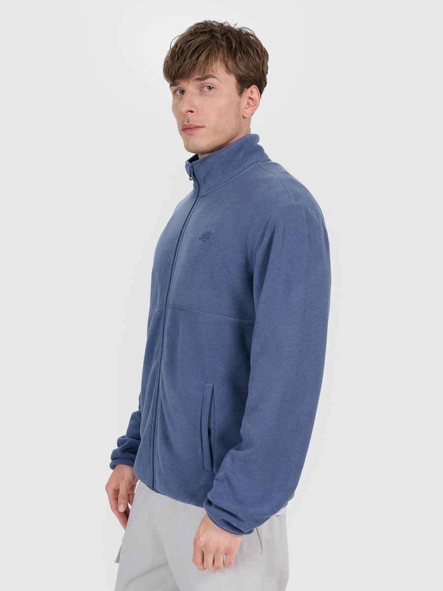 flīsa jaka fleece denim 4f waw25tflem357 32s 1
