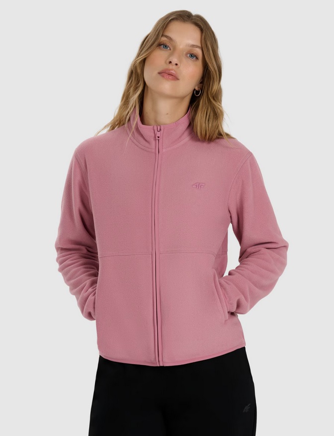 flīsa jaka fleece light pink 4f waw25tflef354 56s