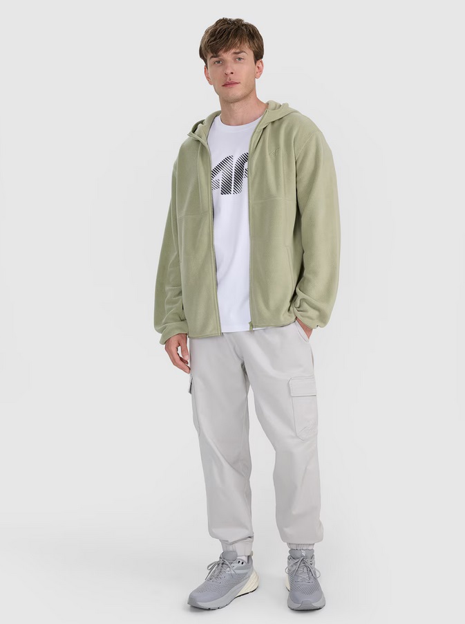 flīsa jaka fleece olive 4f waw25tflem358 44s 3