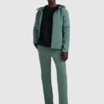 pārgājiena bikses trousers fnk dark green 4f waw25tftrm0990 40s 3