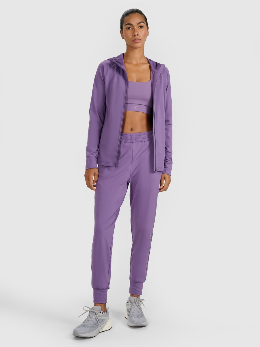 sporta bikses trousers fnk dark pink 4f waw25tftrf0934 53s 2