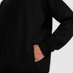 sporta džemperis sweatshirt deep black 4f waw25tswsm1946 20s 2