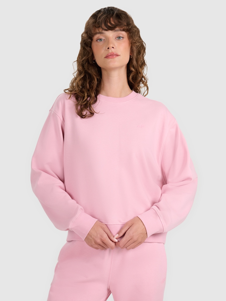 sporta džemperis sweatshirt light pink 4f wmm00tswsf1765 56s