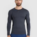 sporta krekls longsleeve fnk anthracite melange 4f wmm00tflom507 22m