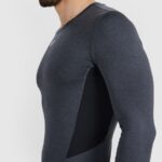 sporta krekls longsleeve fnk anthracite melange 4f wmm00tflom507 22m 1