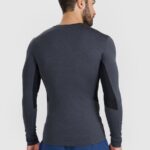 sporta krekls longsleeve fnk anthracite melange 4f wmm00tflom507 22m 2