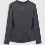 sporta krekls longsleeve fnk anthracite melange 4f wmm00tflom507 22m 3