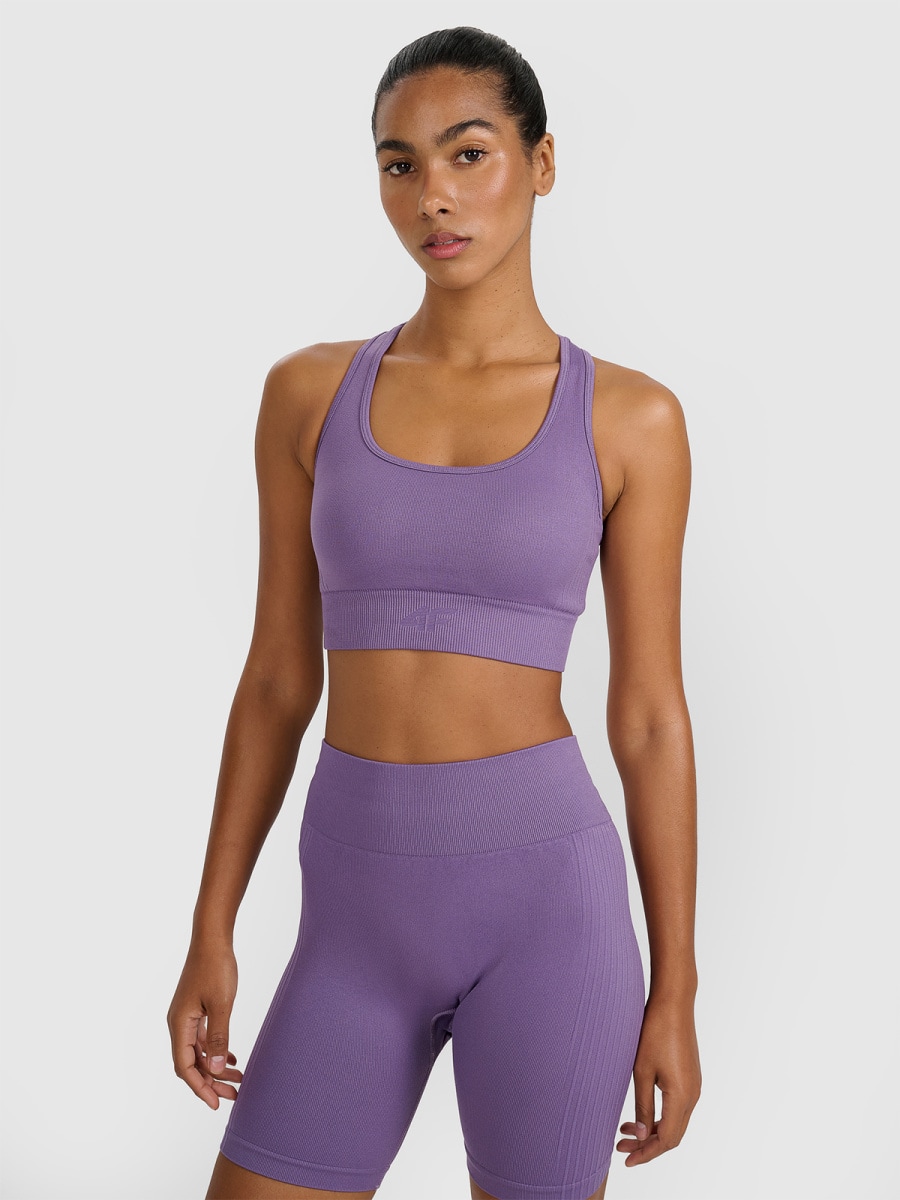 sporta krūšturis sport bra dark pink 4f waw25usbaf176 53s 1