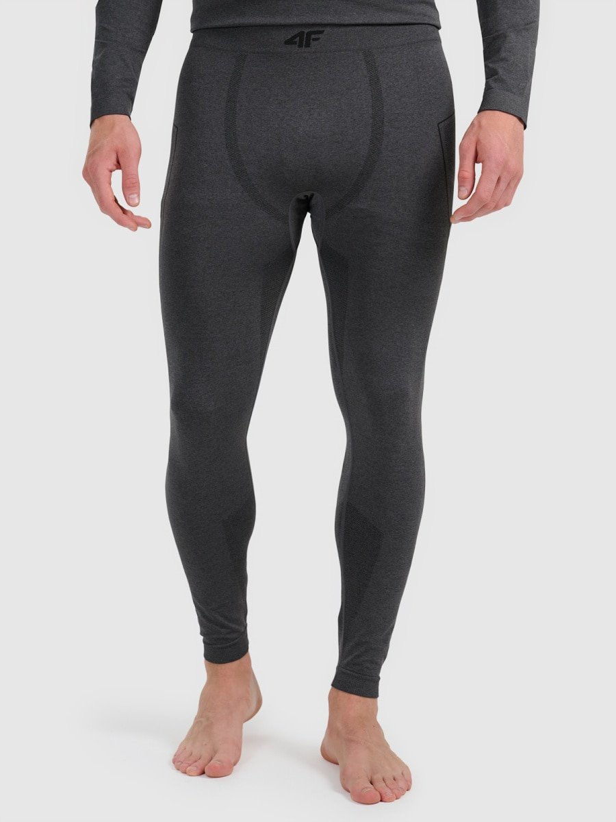 termoveļas bikses seamless underwear black melange 4f waw25useam238 21m