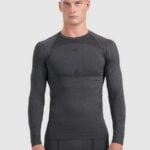 termoveļas krekls seamless underwear black melange 4f waw25useam237 21m