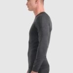 termoveļas krekls seamless underwear black melange 4f waw25useam237 21m