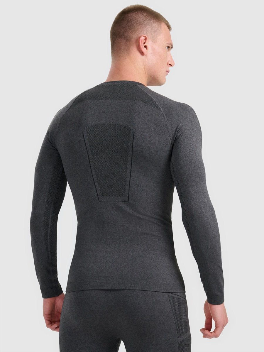 termoveļas krekls seamless underwear black melange 4f waw25useam237 21m 2