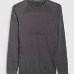 termoveļas krekls seamless underwear black melange 4f waw25useam237 21m 3