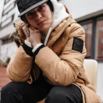 virsjaka brahe w puffer coat apple cinnamon brown ha 065 0560 g73 3