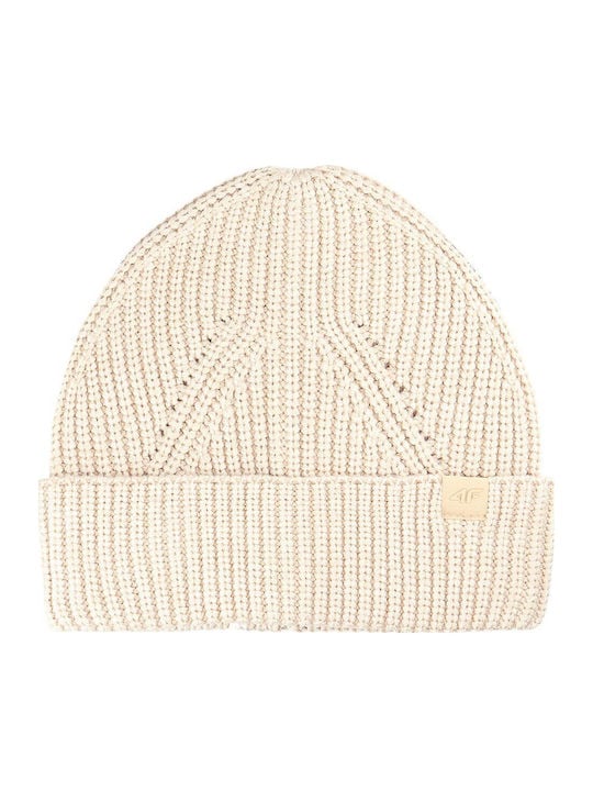 ziemas cepure cap beige melange 4f waw25acapm576 83m