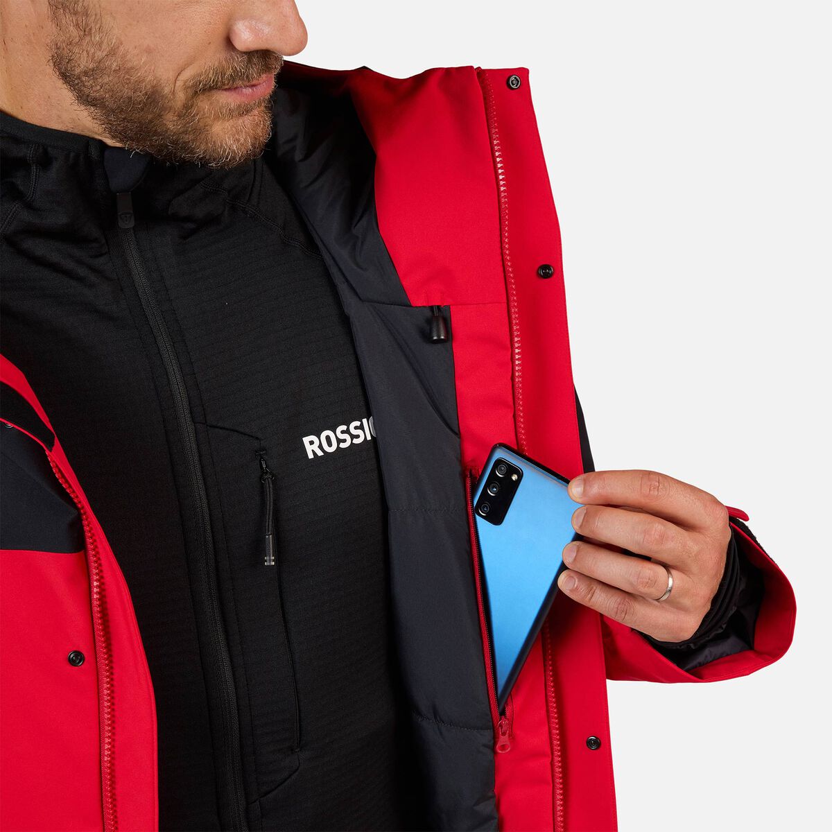 rossignol velika insulated jkt red