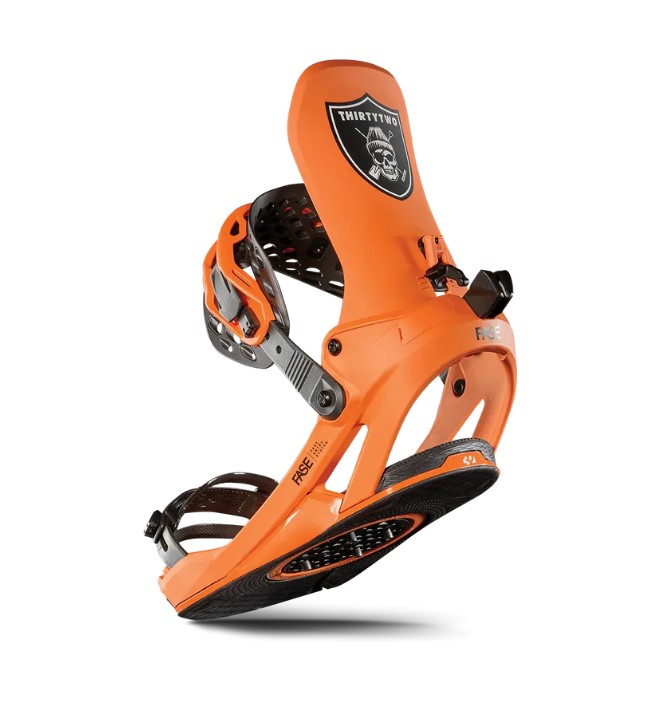 t32m fase® snowboard binding orange
