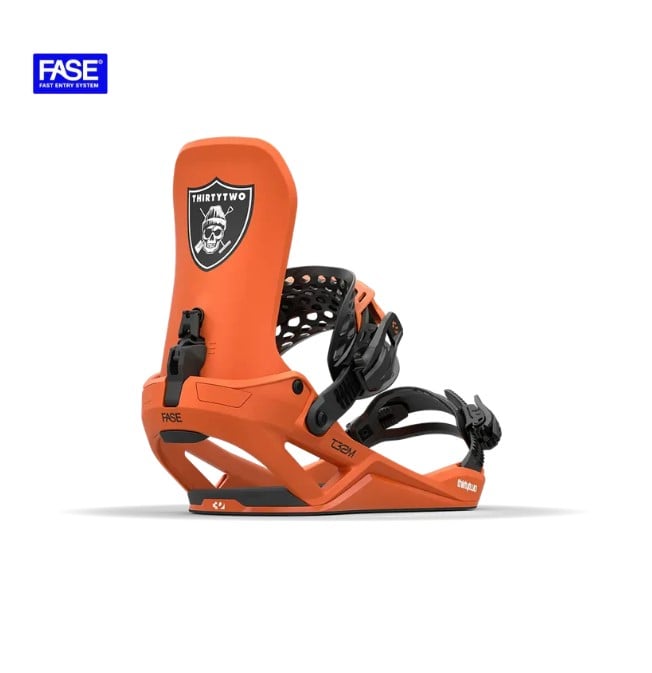 t32m fase® snowboard binding orange