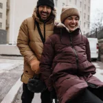 virsjaka linjat w puffer parka fudge maroon red ha 065 0409 c68 3