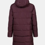 virsjaka linjat w puffer parka fudge maroon red ha 065 0409 c68 5