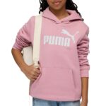 brīvā laika džemperis ess no 1 logo hoodie fl g poised pink pu 684896 65