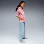 brīvā laika džemperis ess no 1 logo hoodie fl g poised pink pu 684896 65