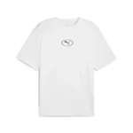 brīvā laika krekls puma sport relaxed graphic tee puma whit pu 688242 02