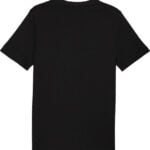 brīvā laika tkrekls graphic puma wording tee puma black pu 688032 01