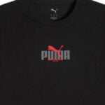 brīvā laika tkrekls graphic puma wording tee puma black pu 688032 01 1