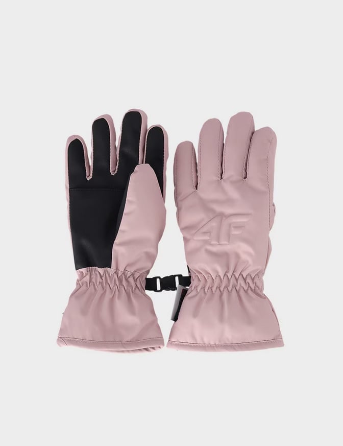 kalnu slēpošanas cimdi gloves fnk light pink 4f jwaw25afglu190 56s