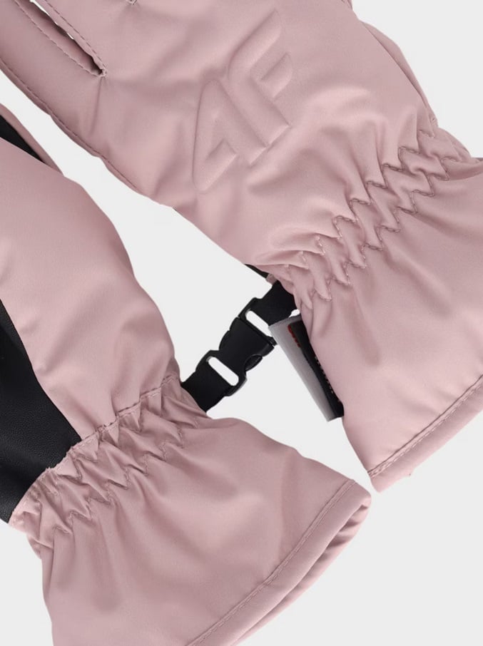 kalnu slēpošanas cimdi gloves fnk light pink 4f jwaw25afglu190 56s