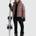 kalnu slēpošanas jaka technical jacket dark brown 4f waw25ttjaf0808 80s