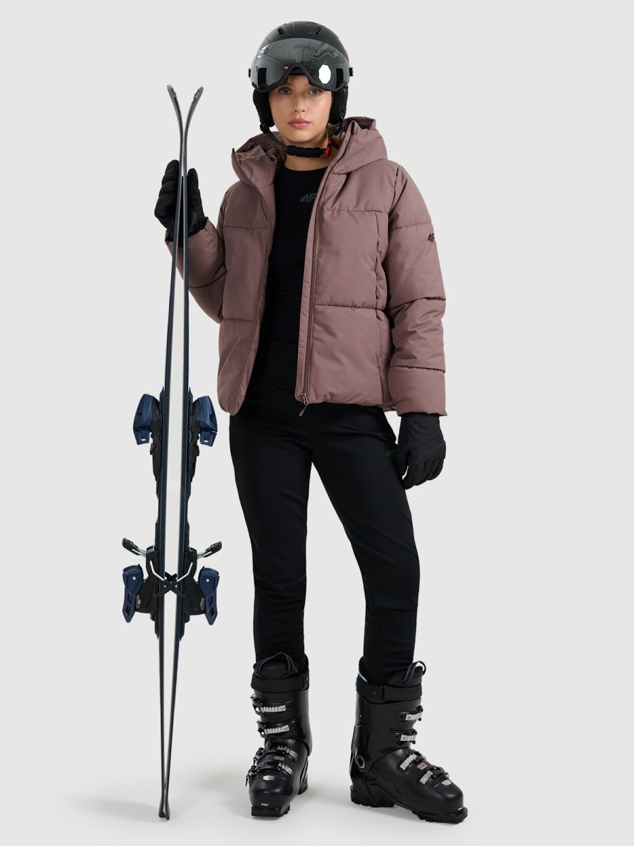 kalnu slēpošanas jaka technical jacket dark brown 4f waw25ttjaf0808 80s