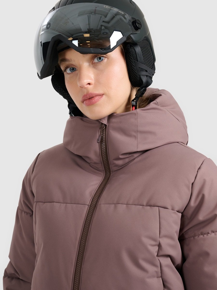 kalnu slēpošanas jaka technical jacket dark brown 4f waw25ttjaf0808 80s 2