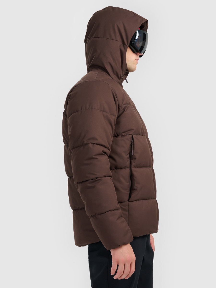 kalnu slēpošanas jaka technical jacket dark brown 4f waw25ttjam0788 80s 1