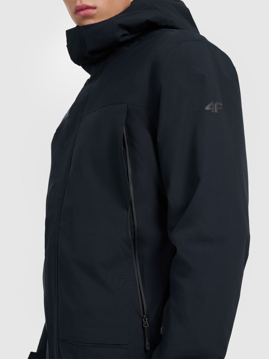 kalnu slēpošanas jaka technical jacket deep black 4f waw25ttjam0793 20s 2