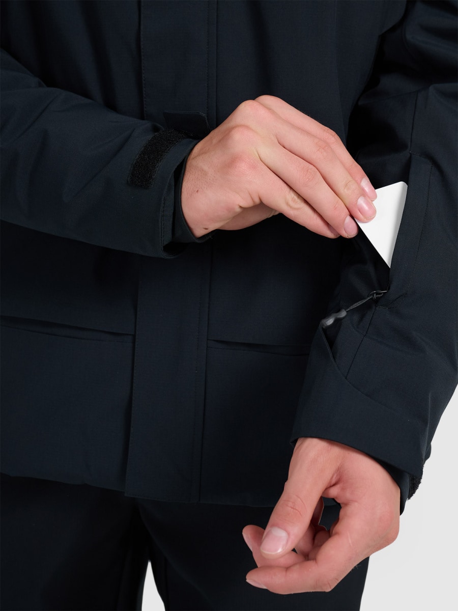 kalnu slēpošanas jaka technical jacket deep black 4f waw25ttjam0793 20s 5