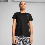 sporta krekls w tad essential crew tee puma black pu 527177 01