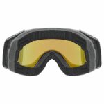 slēpošanas brilles uvex gravity fm, black matt dl blue on green clear 2