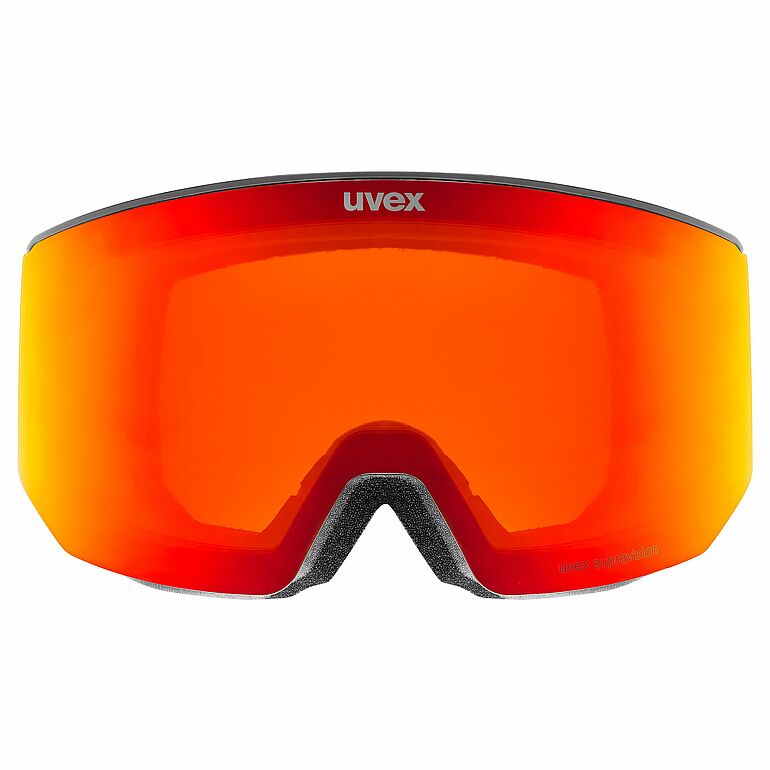 slēpošanas brilles uvex lace attract fm black matt dl red orange s2 www.fans.lv 1
