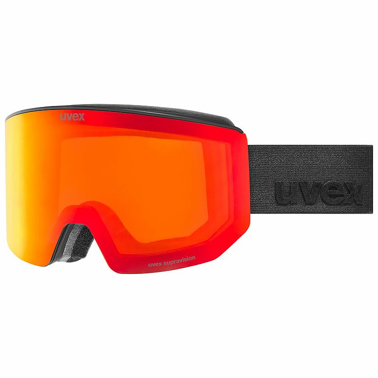 slēpošanas brilles uvex lace attract fm black matt dl red orange s2 www.fans.lv