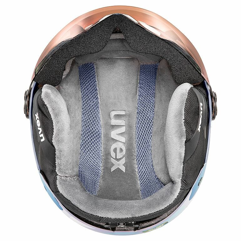uvex rocket jr visor cool lavender abstract matt