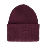 ziemas cepure cap burgundy 4f waw25acapu562 60s
