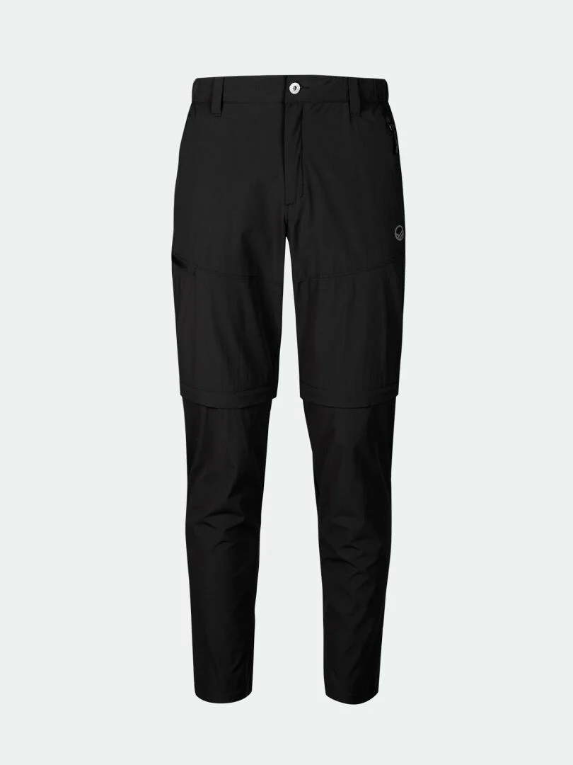 pārgājiena bikses pallas cool m stretch zip off pants black ha 064 0827 p99