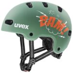 veloķivere uvex kid 4 style bam moss green papaya matt 51 55uv4148230213 www fans lv